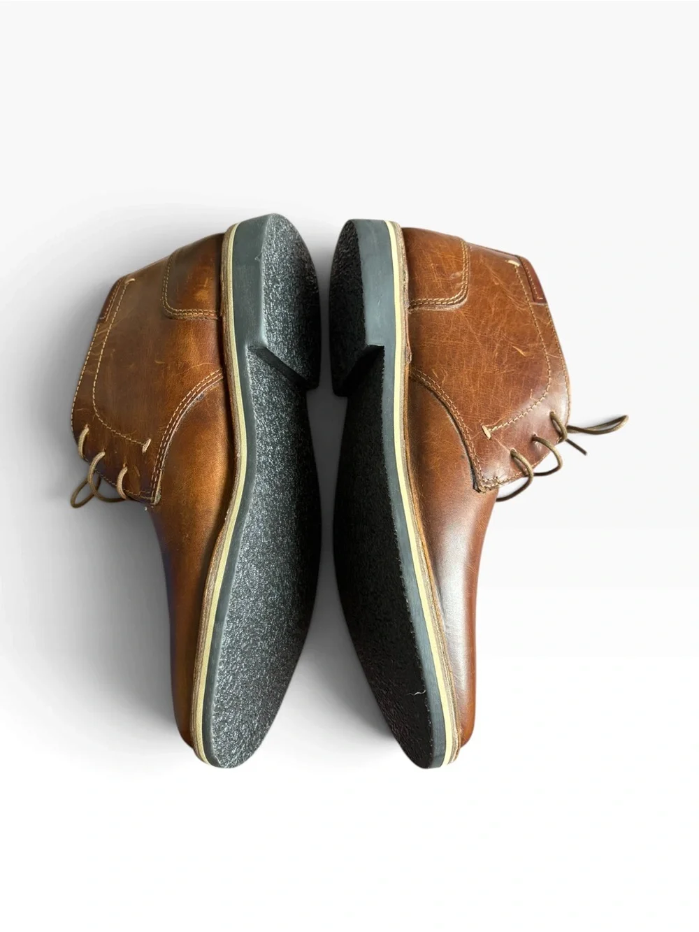 Steve Madden men’s Harken Cognat leather chukka boots . Size 9.